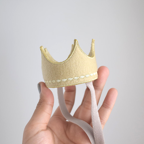 人気アイテム＞white denim crown ベビークラウン/バースデー
