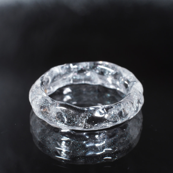 ガラスの氷　ダイクロ リング　No.2010DC　【YASUDA GLASS】 5枚目の画像