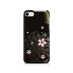 夜桜 - 和風 立体加工 iPhoneケース / T007000K【iPhone15シリーズも対応可能】 4枚目の画像