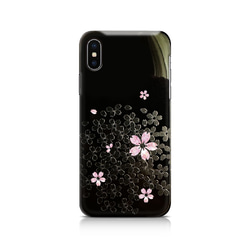 夜桜 - 和風 立体加工 iPhoneケース / T007000K【iPhone15シリーズも対応可能】 3枚目の画像