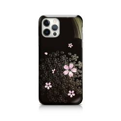 夜桜 - 和風 立体加工 iPhoneケース / T007000K【iPhone15シリーズも対応可能】 5枚目の画像