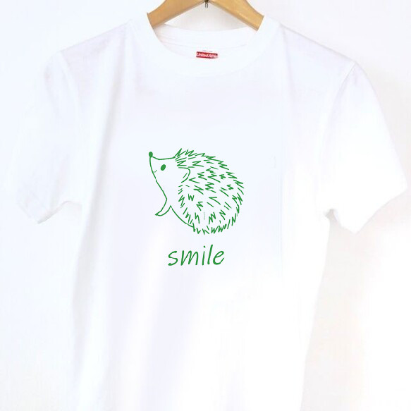 smileハリネズミTシャツ 1枚目の画像