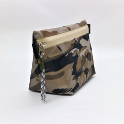 ポーチ（オレンジX水色） ポーチ monto 通販 16084096｜Creema(クリーマ)