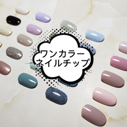 ノーマルワンカラー】オーダー ネイルチップ ネイルチップ（つけ爪
