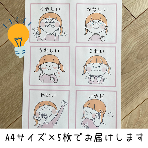 しつけ絵カード 女の子用 視覚支援 発達障害 自閉症 保育教材