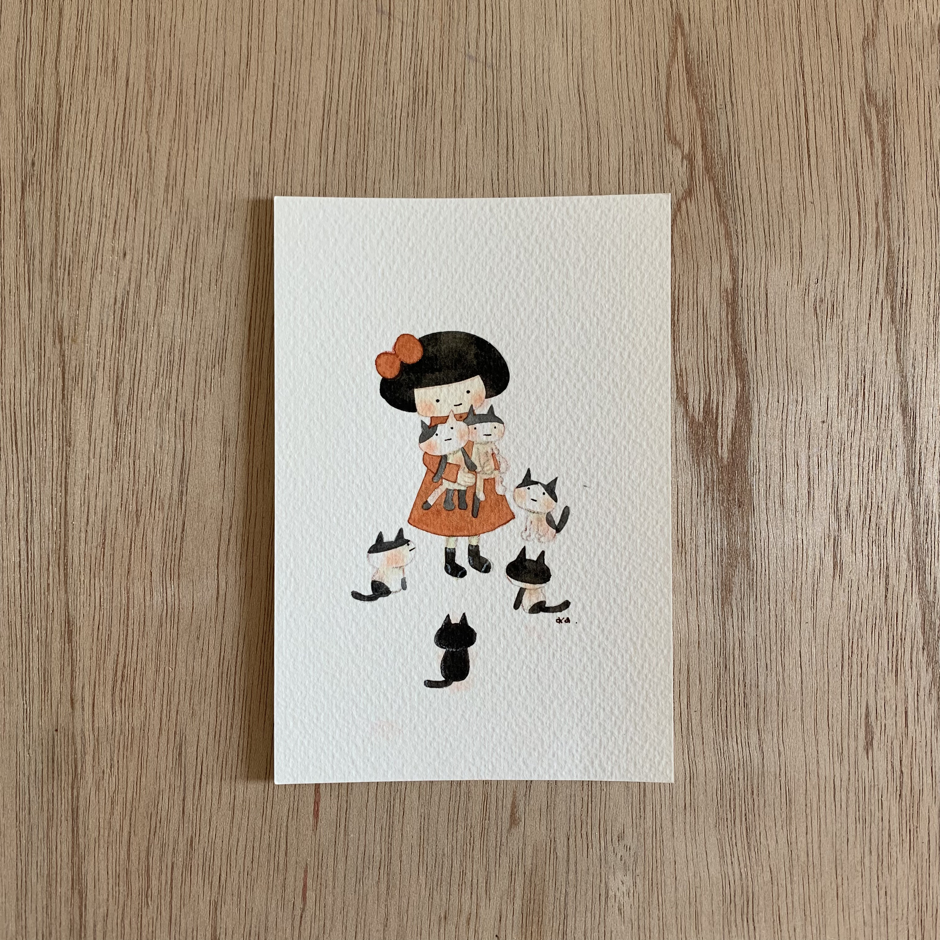 「抱っこの時間」　原画　送料無料