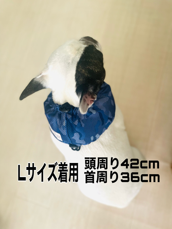 Wideサイズ 冷んやり柔らか クールネック タオル UVカット スヌード 犬用 新色カラー 8枚目の画像