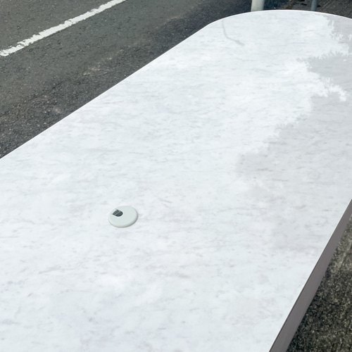 高級レジカウンター（W1300ラベンダー・大理石天板） 海外風 ネイル