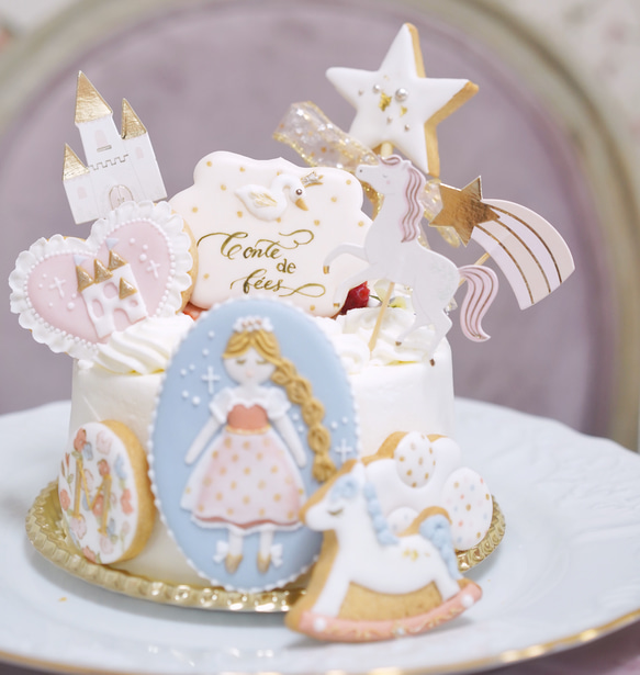 バースデーアイシングクッキーset【プリンセス】 クッキー Maymehl