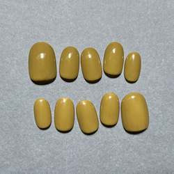 ワンカラーシンプル ネイル / マスタード イエロー ネイルチップ toiro