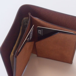 [受注生産品] No.016M [billfold] 二つ折り財布(グレー) 9枚目の画像