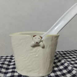 Creema限定＊ワインクーラー・花入れにも／黒・焼き〆陶器