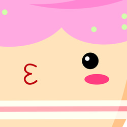 キッズ 可愛い カップケーキ ピンク  / インテリアポスター / 096-A 8枚目の画像