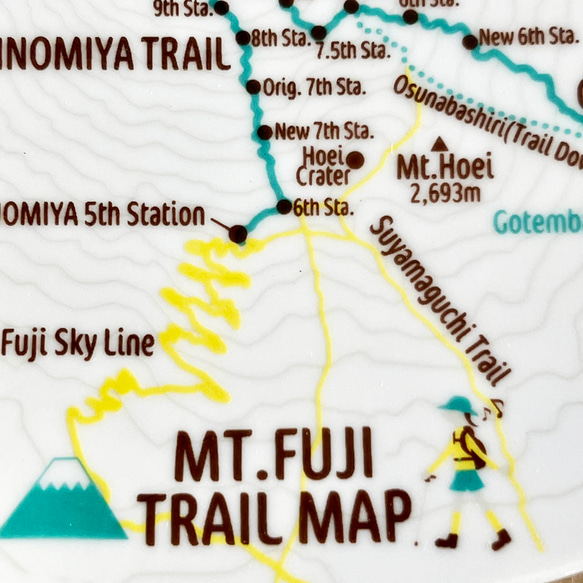富士山步道地圖盤附碟架 第2張的照片
