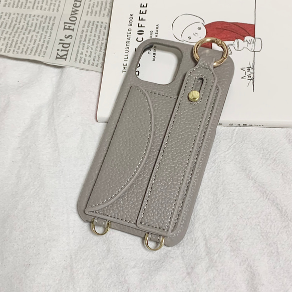 夏　アウトドア　ショルダーストラップ付き　ベルト＆カードポケット　スマホケース　iPhoneケース　 11枚目の画像