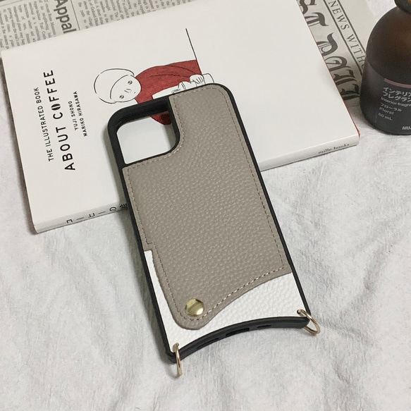 夏　アウトドア　ショルダーストラップ付き　ベルト＆カードポケット　スマホケース　iPhoneケース　 8枚目の画像