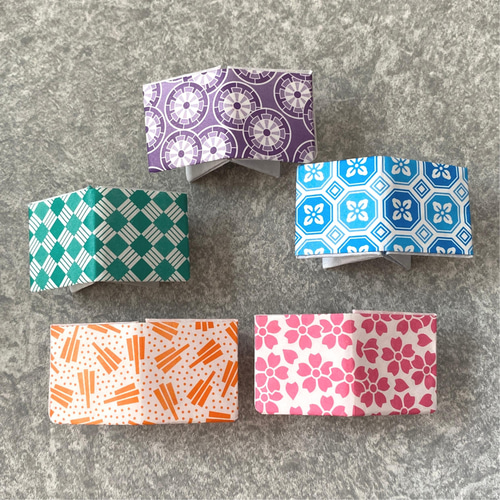 和柄のミニブック☆和柄千代紙10種類1セット☆ハンドメイド
