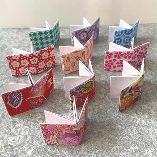 和柄のミニブック☆和柄千代紙10種類1セット☆ハンドメイド