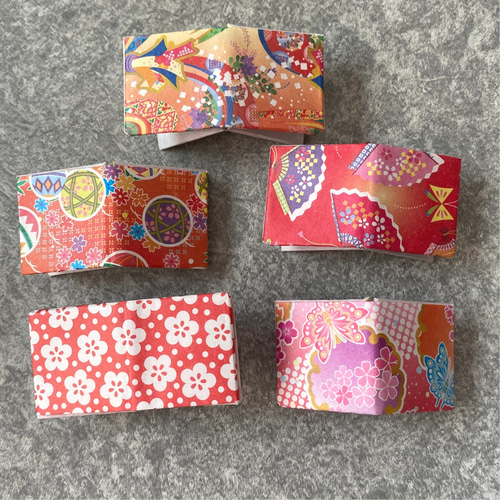 和柄のミニブック☆和柄千代紙10種類1セット☆ハンドメイド