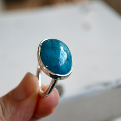 [青の時代からの贈り物apatite]ring 5枚目の画像