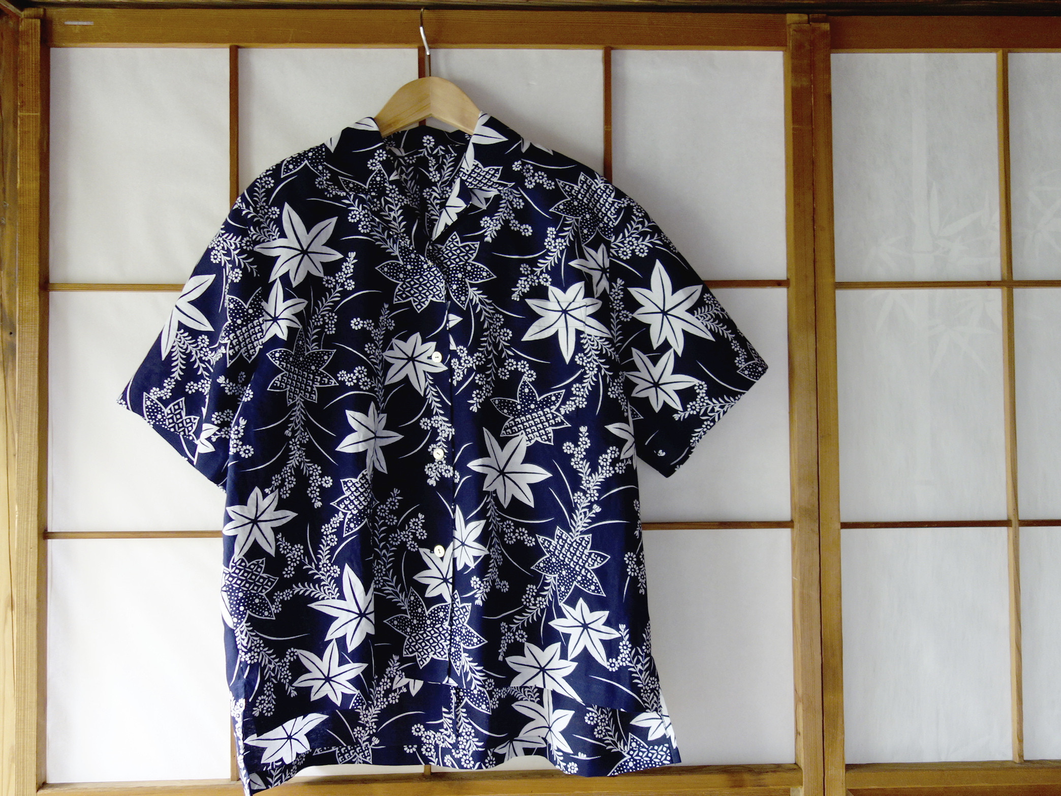 アンティーク着物リメイク服 七分袖トップス さらりとした生地