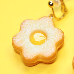 【イヤリング】レモンカードクッキーのイヤリング（K16GP） 4枚目の画像