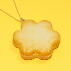 【Mサイズ】レモンカードクッキーのネックレス（K16GP） 5枚目の画像