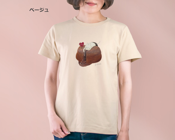 選べるフォンダンショコラとネコぱんのTシャツ【受注制作】 4枚目の画像