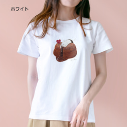 選べるフォンダンショコラとネコぱんのTシャツ【受注制作】 5枚目の画像