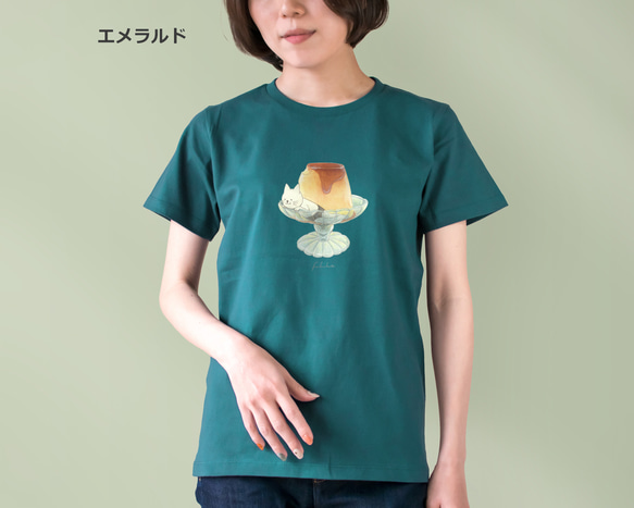 選べるプリンとネコぱんのTシャツ【受注制作】 9枚目の画像