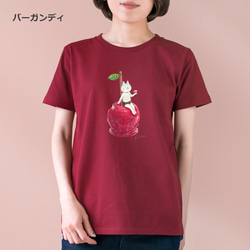 選べるりんご飴とネコぱんのTシャツ【受注制作】 7枚目の画像