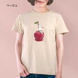 選べるりんご飴とネコぱんのTシャツ【受注制作】 5枚目の画像