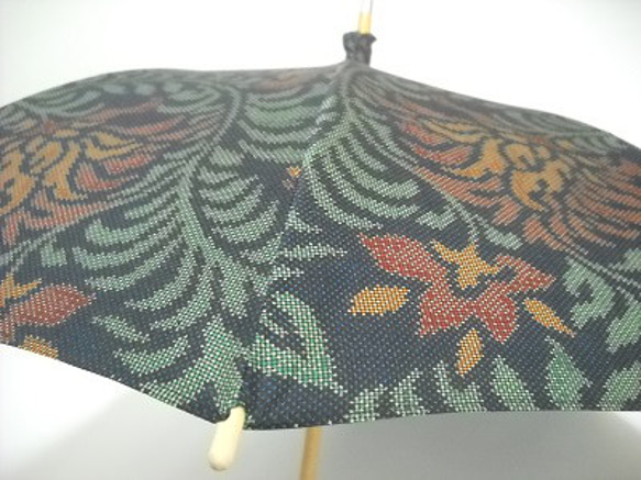大島紬の日傘　「シャングリラ」 7枚目の画像