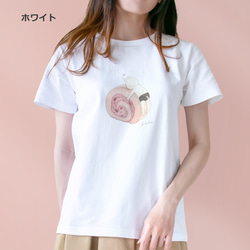 選べる桜ロールケーキとネコぱんのTシャツ【受注制作】 6枚目の画像