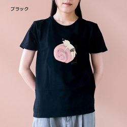 選べる桜ロールケーキとネコぱんのTシャツ【受注制作】 5枚目の画像