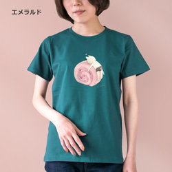 選べる桜ロールケーキとネコぱんのTシャツ【受注制作】 8枚目の画像