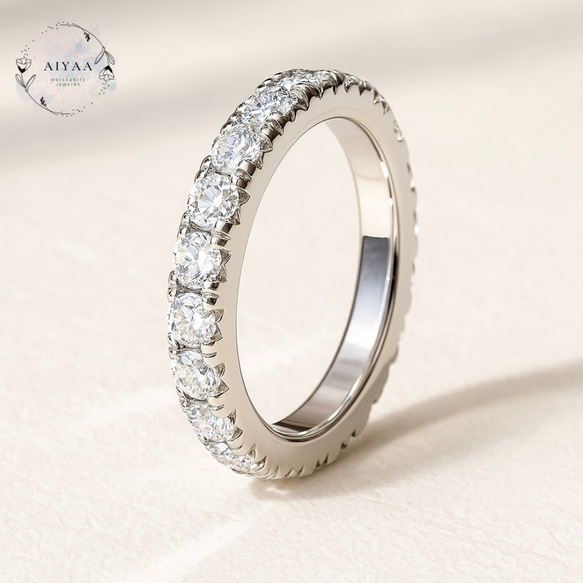 もと様 / 最高級モアサナイト/ フルエタニティリング / 3mm Creema限定】3mm モアサナイト モアッサナイト フルエタニティリング