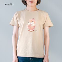 選べる桃タルトとネコぱんのTシャツ【受注制作】 7枚目の画像