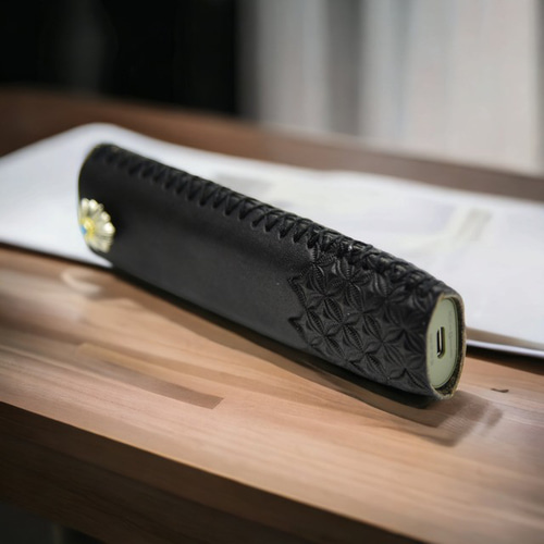 手作り 栃木レザー IQOS イルマ ワン 真鍮 ターコイズ アイコスケース