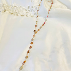 大人個性的ネックレス　くすみカラー　オシャレ綺麗♡天然石インプレッション・シリシャス２way3wayデザインが変更可　　 8枚目の画像