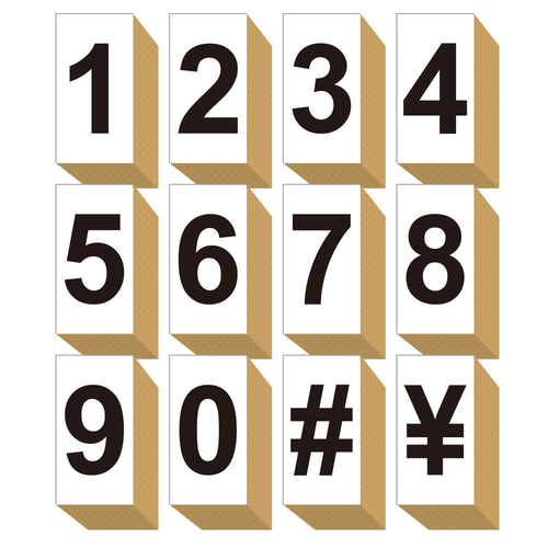 スタンプ 数字 月 ナンバー 手帳 セット (#100) おしゃれ ノート 番号