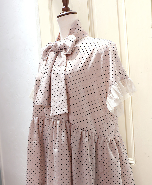 【予約販売】オープン記念20％オフ☆Antique Dots 2wayカットソー 5枚目の画像