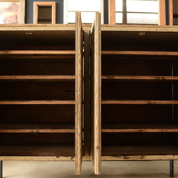 玄関サイズに合わせて作る古材の靴箱（脚あり）　鉄脚　シューズラック　下駄箱　収納　キャビネット　 5枚目の画像