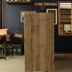 玄関サイズに合わせて作る古材の靴箱（脚あり）　鉄脚　シューズラック　下駄箱　収納　キャビネット　 4枚目の画像