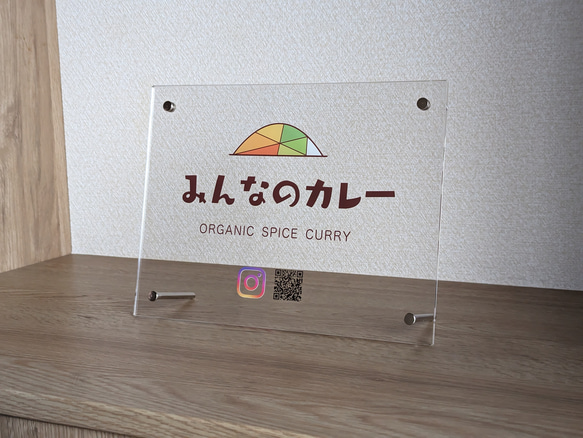 イベント用看板＞ショップロゴ フルカラー アクリルスタンド 表札