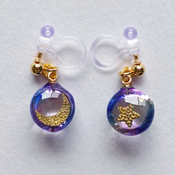 美しき宇宙｣(小サイズ)【ピアス・イヤリング交換可】16 透明感