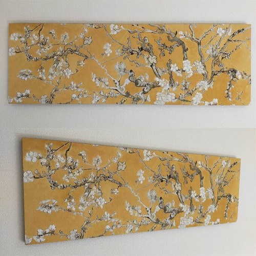 ゴッホ】 アートパネル インテリアパネル ファブリックパネル 90×30cm