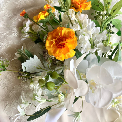 アーティシャルフラワー/ブートニア 結婚式ブーケ