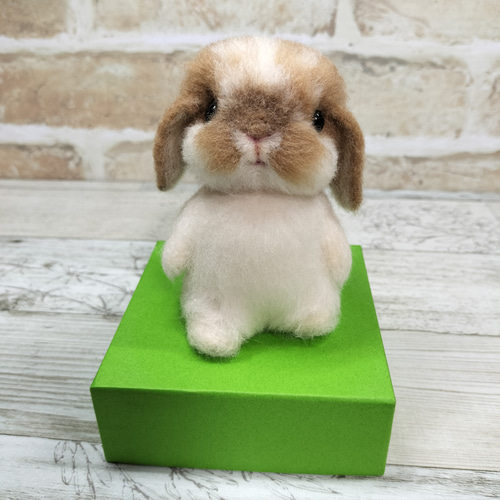 ☆うさフェス出展作品ーうさぎ羊毛フェルト【まめうさ】ホーラン