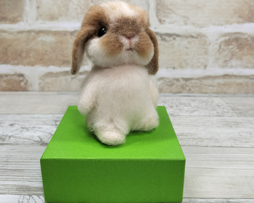 ☆うさフェス出展作品ーうさぎ羊毛フェルト【まめうさ】ホーラン